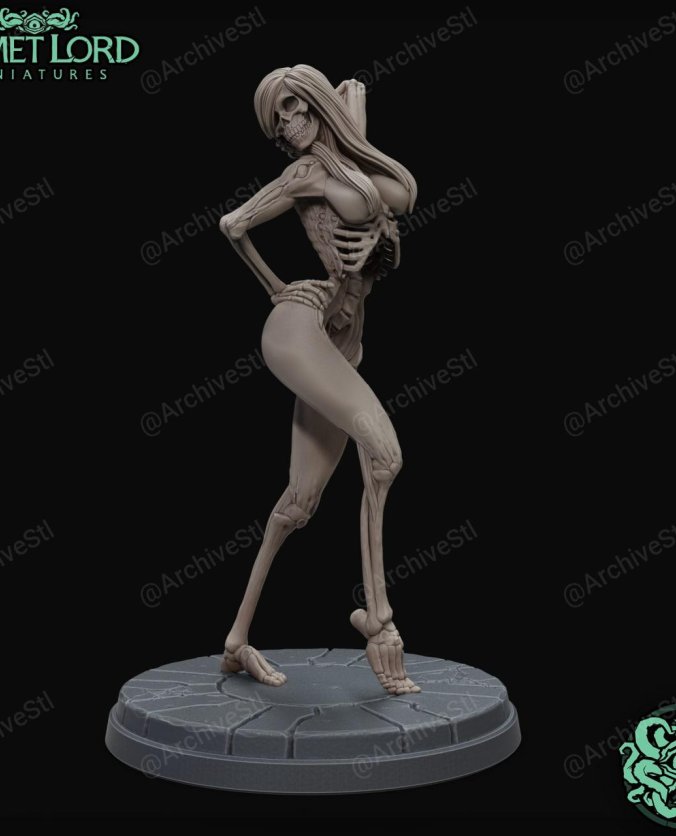 性感骷髅(Sexy Skeleton) 3D打印模型图纸
